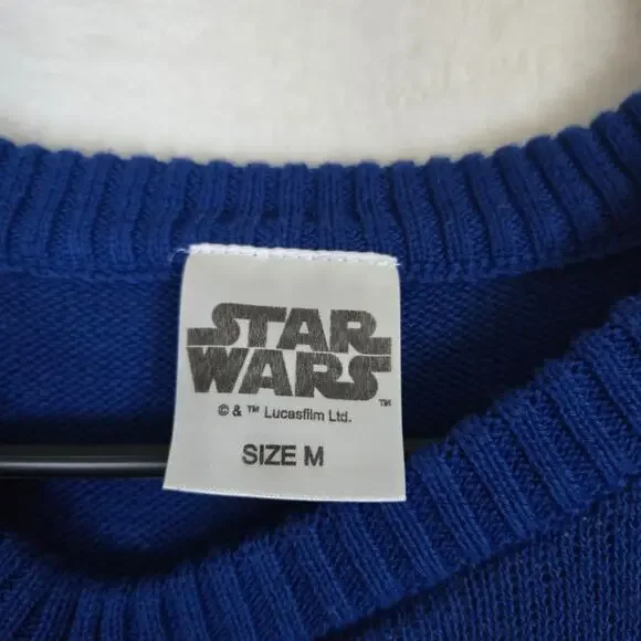 Disney Star Wars R2D2 Christmas Holiday Ugly Sweater mens Medium 0724 - Picture 2 of 6